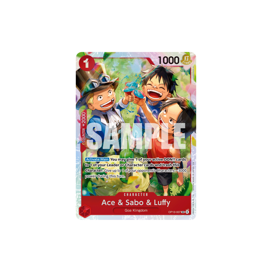 Ace & Sabo & Luffy - OP13-007 - SR - Carrying On His Will