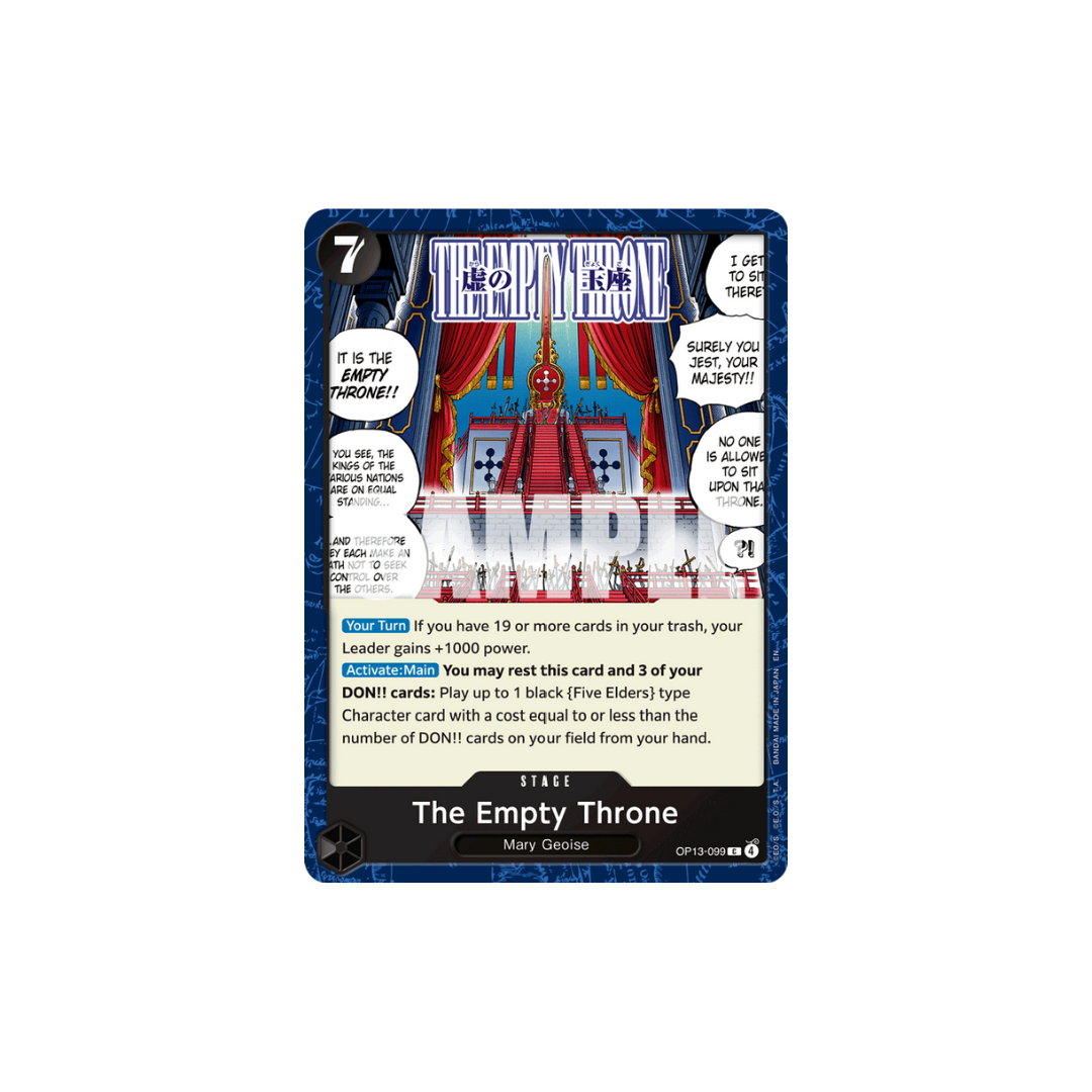 The Empty Throne - OP13-099 - C - Carrying On His Will