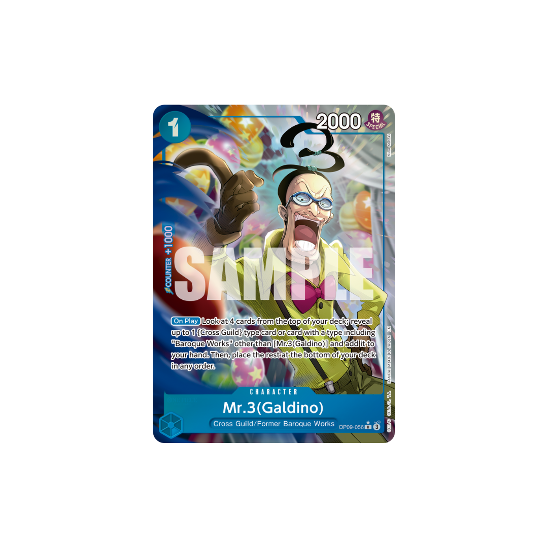 Mr.3(Galdino) - OP09-056 - R Parallel - One Piece Card The Best Vol.2