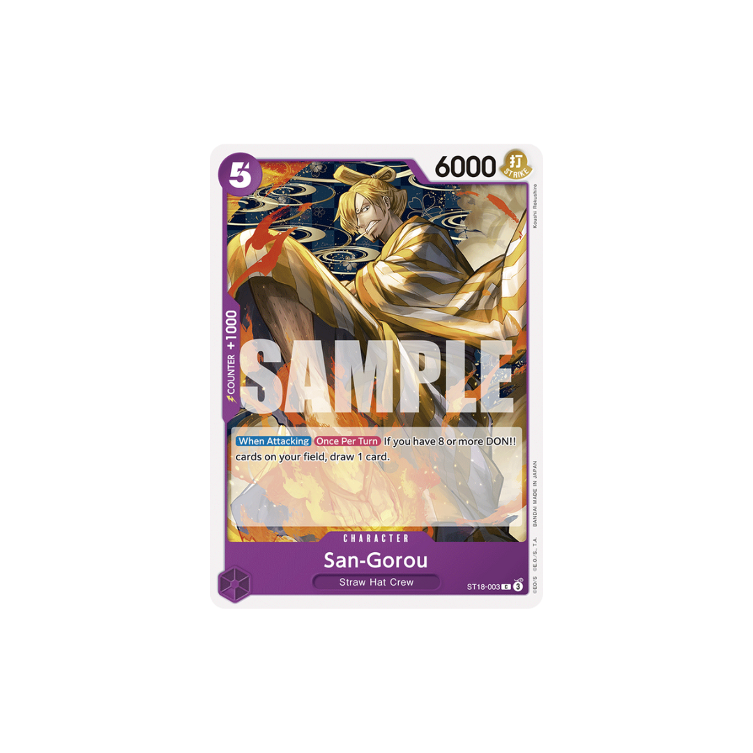 San-Gorou - ST18-003 - C - Purple Monkey.D.Luffy