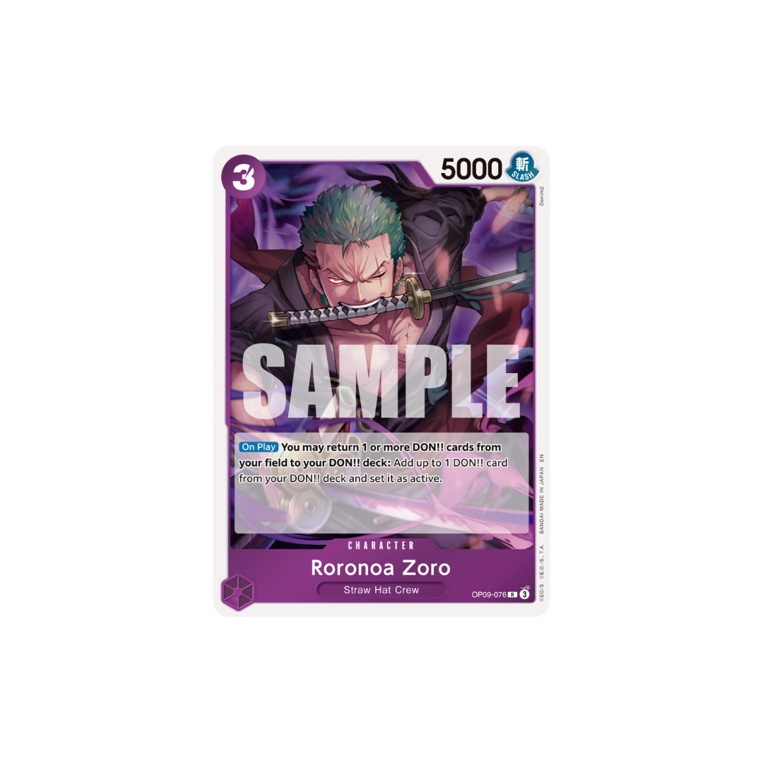Roronoa Zoro - OP09-076 - R - One Piece Card The Best Vol.2