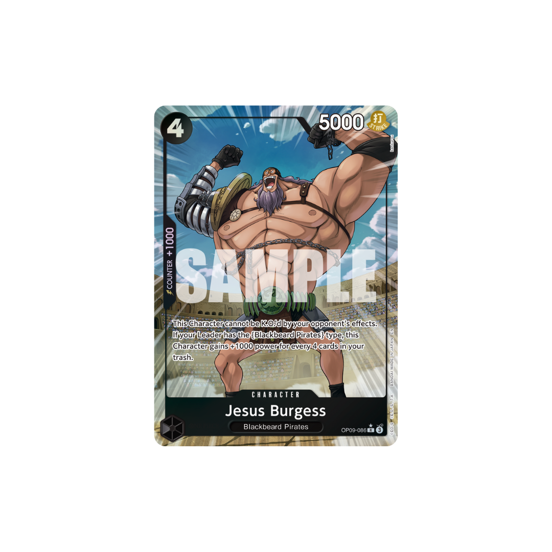 Jesus Burgess - OP09-086 - R Parallel - One Piece Card The Best Vol.2
