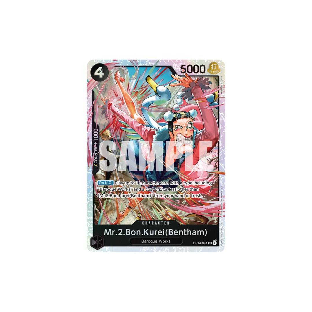Mr.2.Bon.Kurei(Bentham) - OP14-091 - SR - The Azure Sea's Seven
