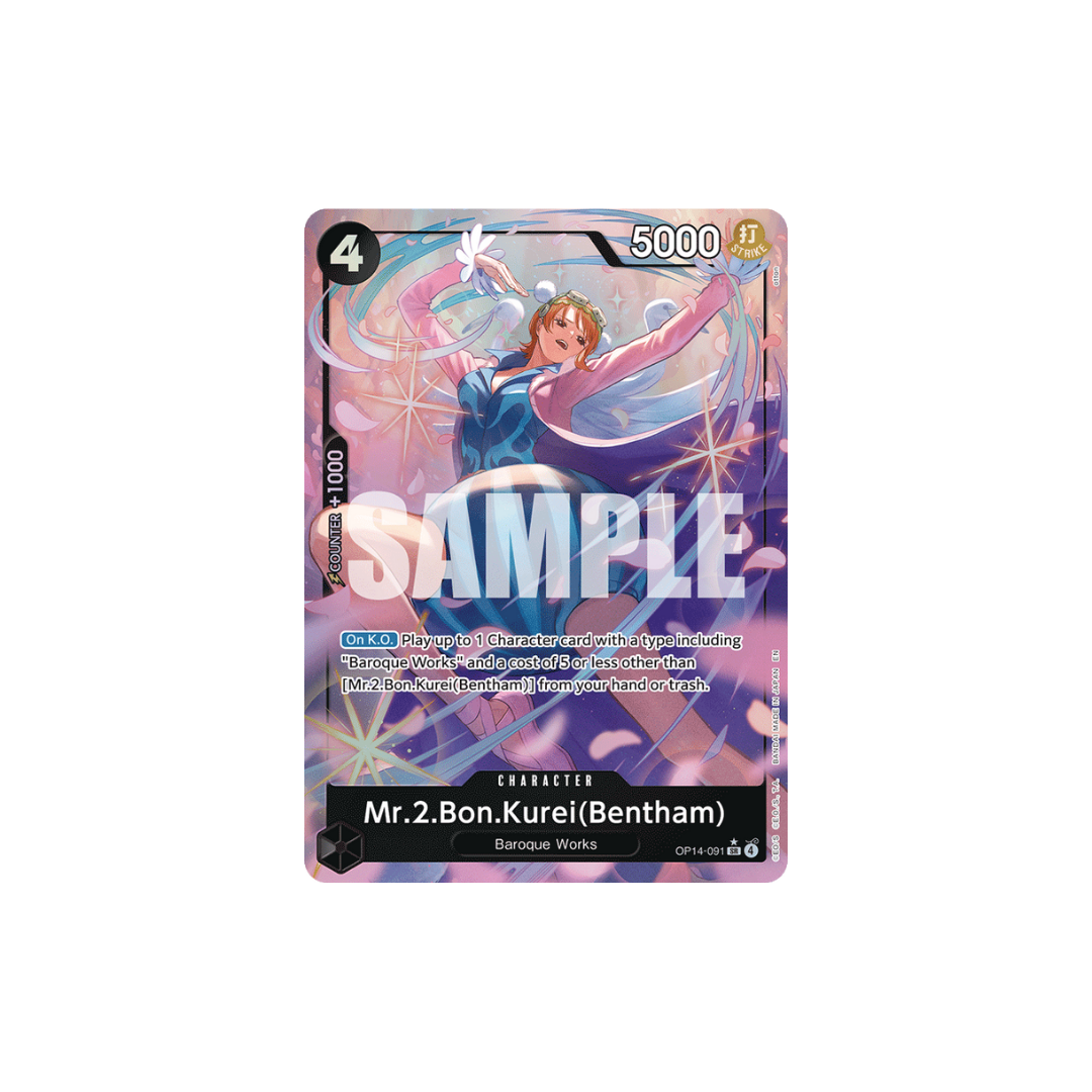 Mr.2.Bon.Kurei(Bentham) - OP14-091 - SR Parallel - The Azure Sea's Seven