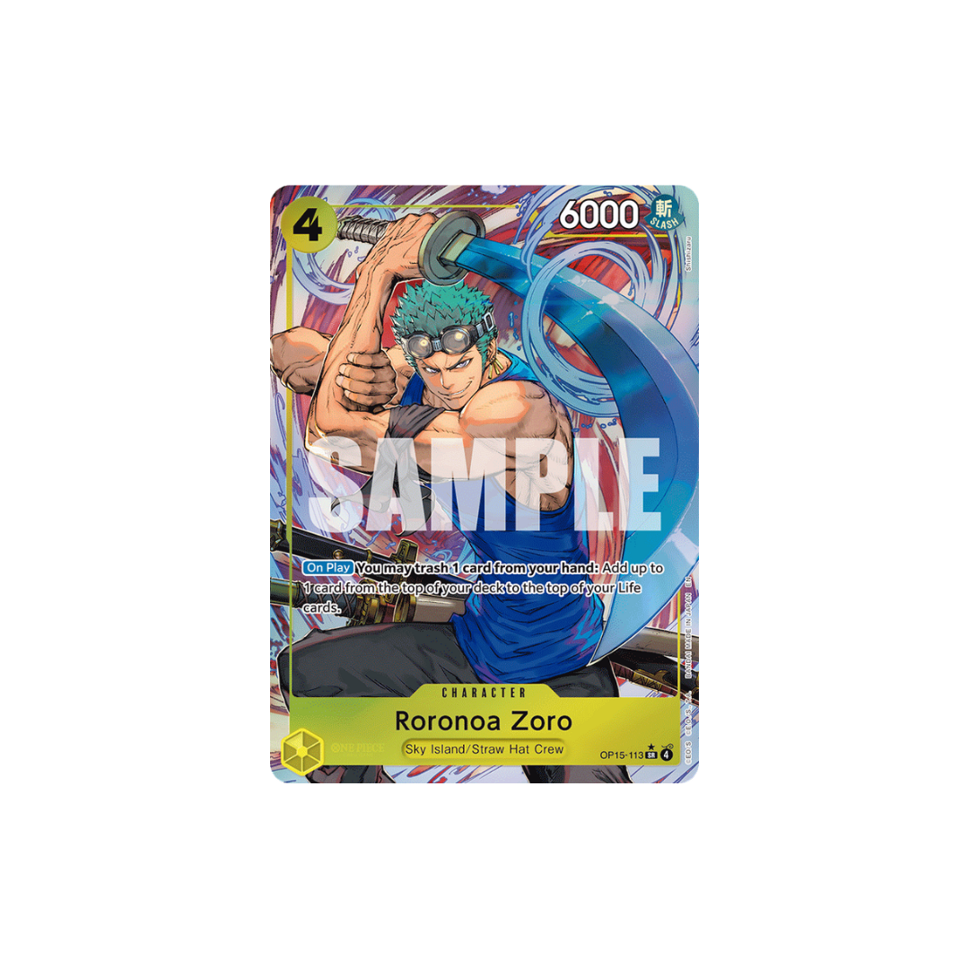 Roronoa Zoro - OP15-113 - SR Parallel - Adventure On Kami's Island