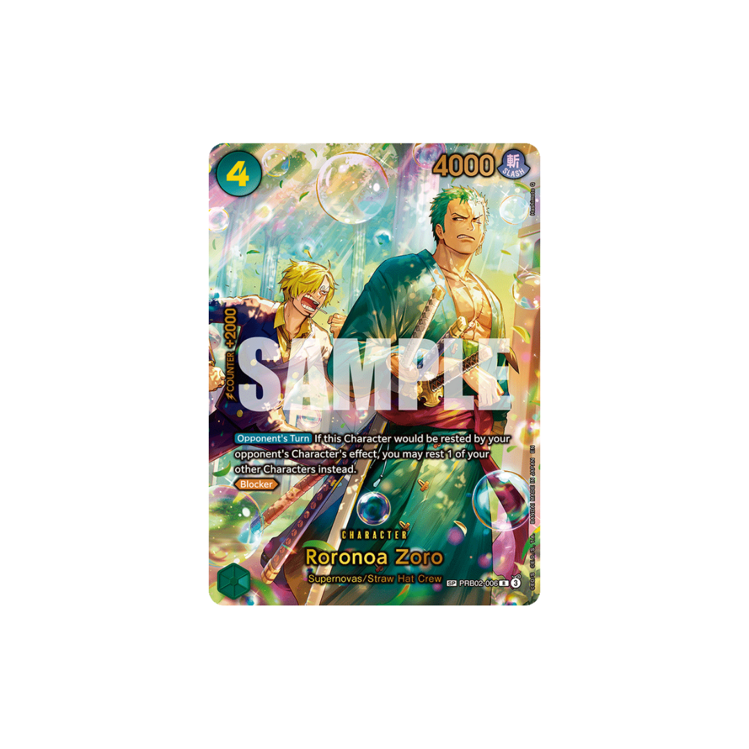 Roronoa Zoro - PRB02-006 - SP - The Azure Sea's Seven