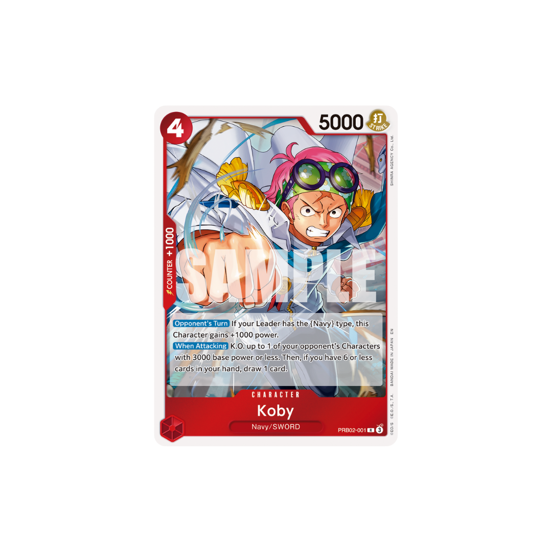 Koby - PRB02-001 - R - One Piece Card The Best Vol.2