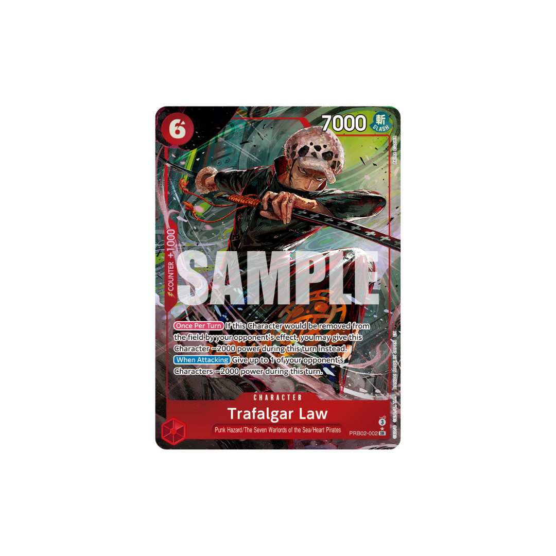 Trafalgar Law - PRB02-002 - SR Parallel - One Piece Card The Best Vol.2