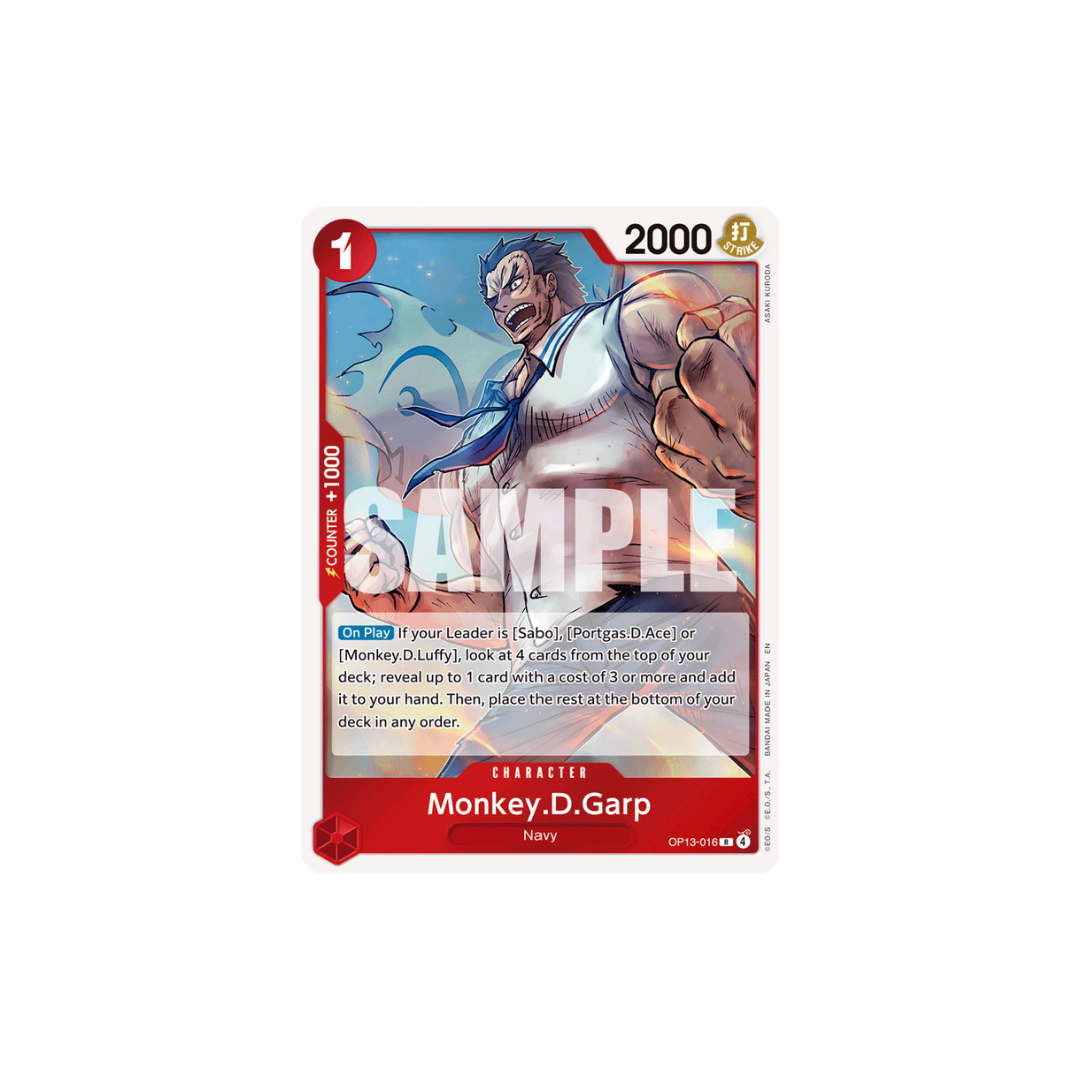 Monkey.D.Garp - OP13-016 - R - Carrying On His Will