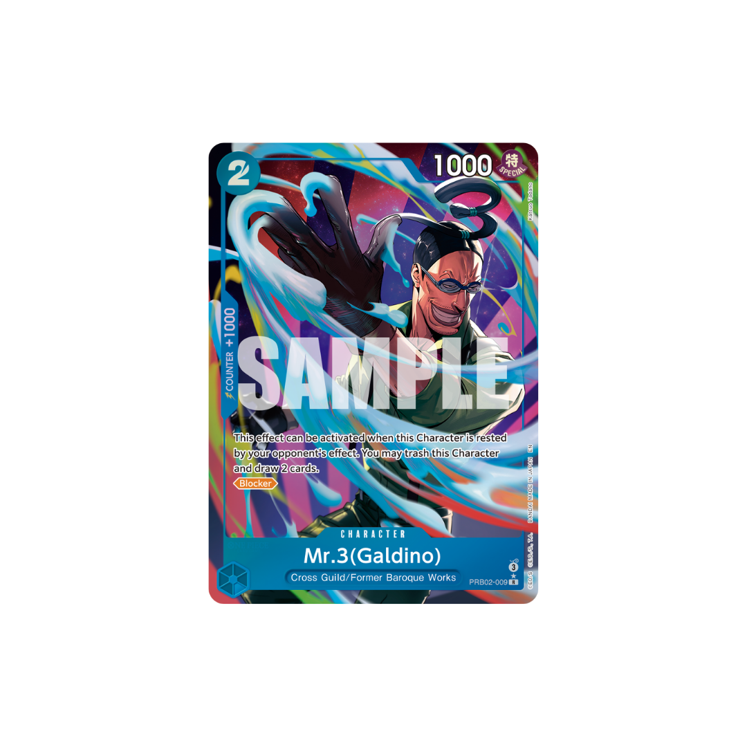 Mr.3(Galdino) - PRB02-009 - R Parallel - One Piece Card The Best Vol.2