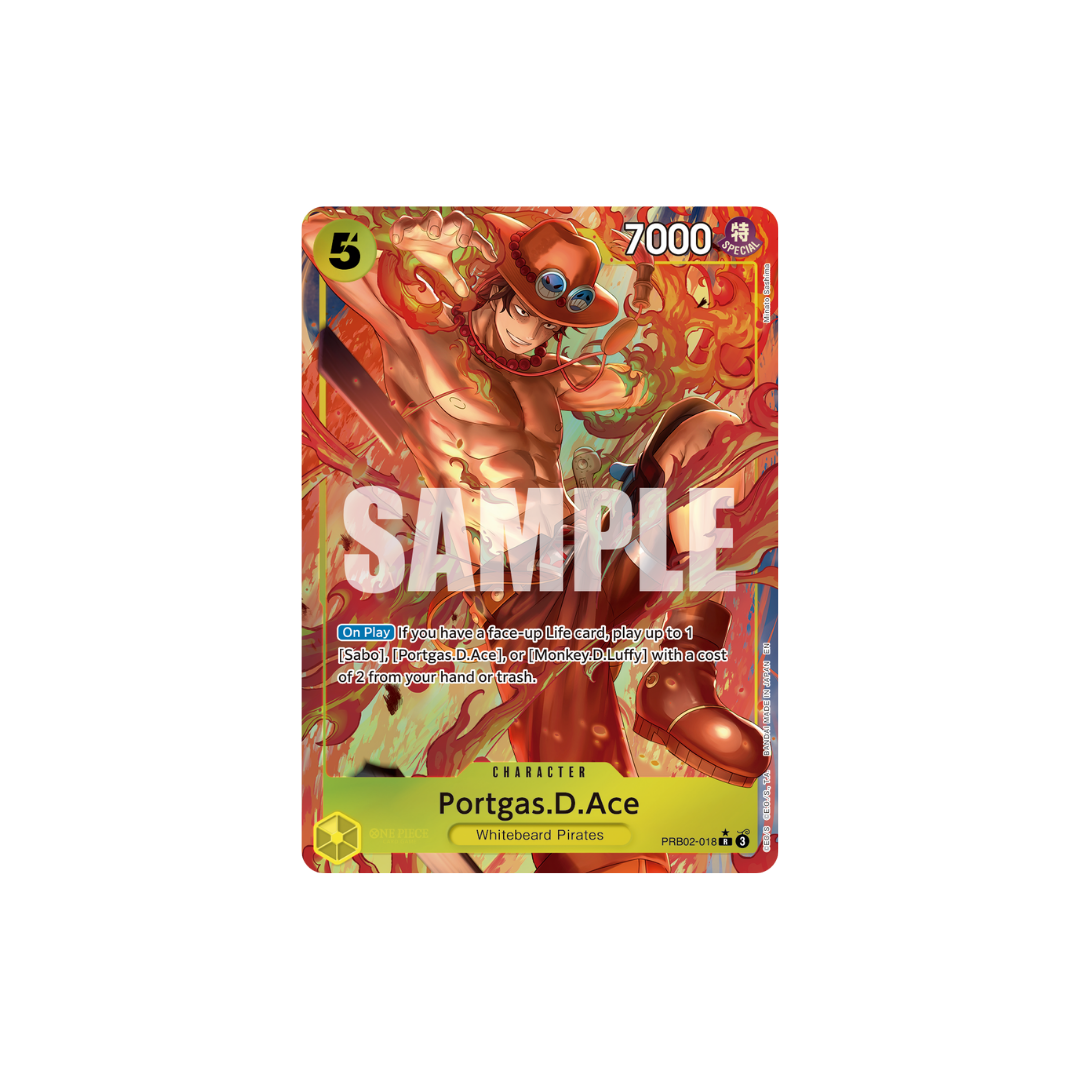 Portgas.D.Ace - PRB02-018 - R Parallel - One Piece Card The Best Vol.2