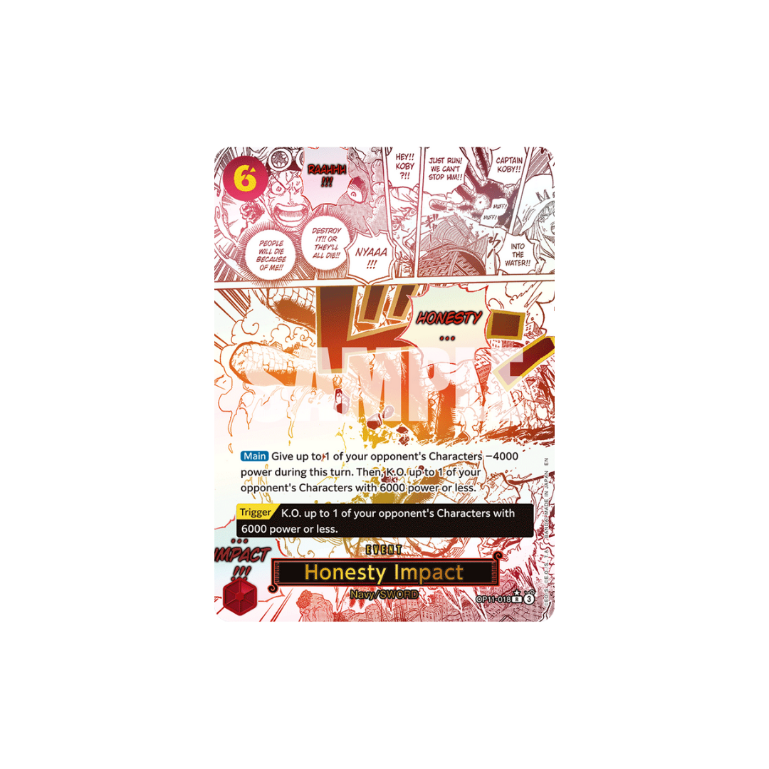Honesty Impact - OP11-018 - R Parallel - A Fist Of Divine Speed