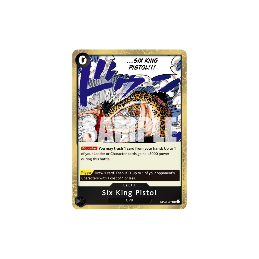 Six King Pistol - OP03-097 - R - One Piece Card The Best Vol.2
