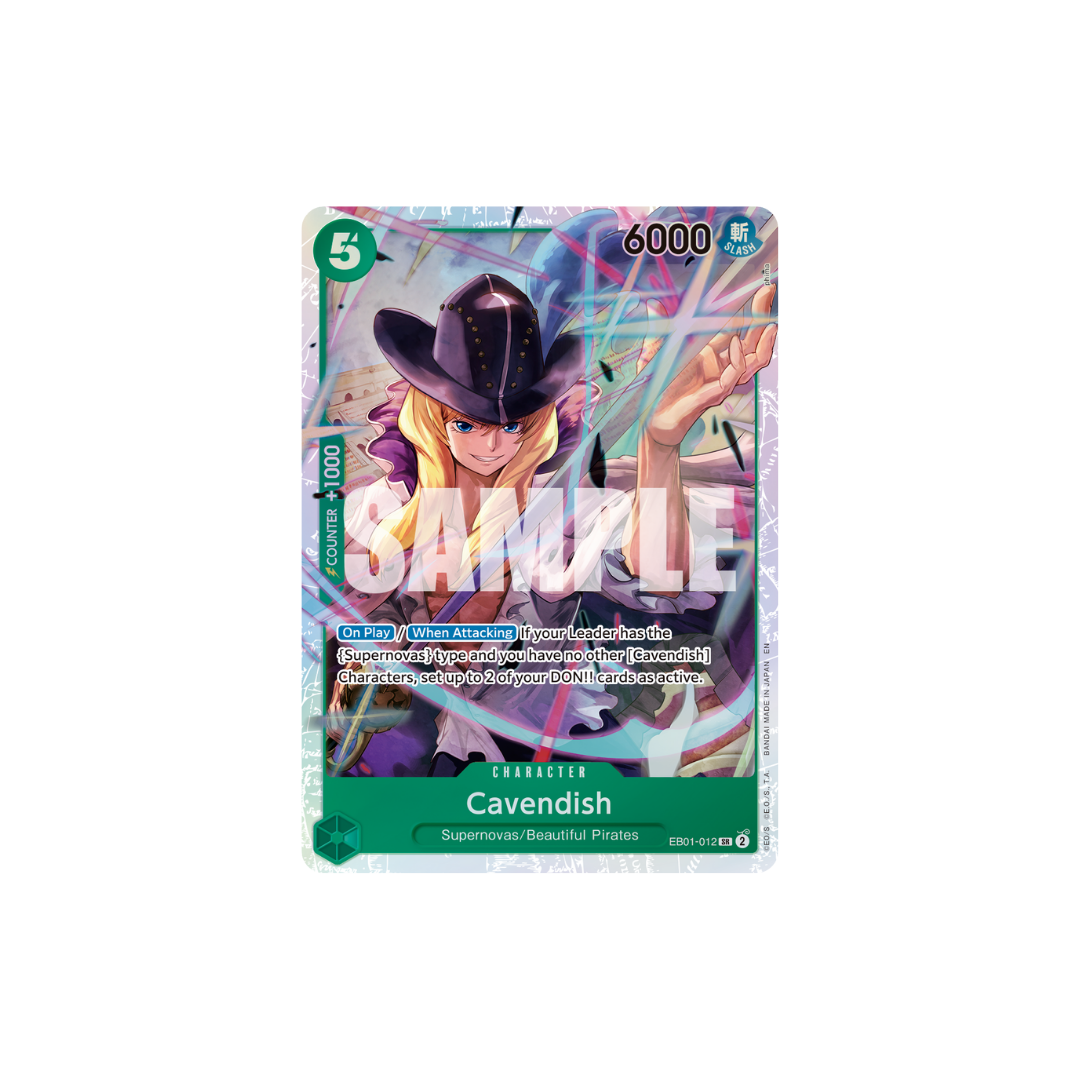 Cavendish - EB01-012 - SR - One Piece Card The Best Vol.2