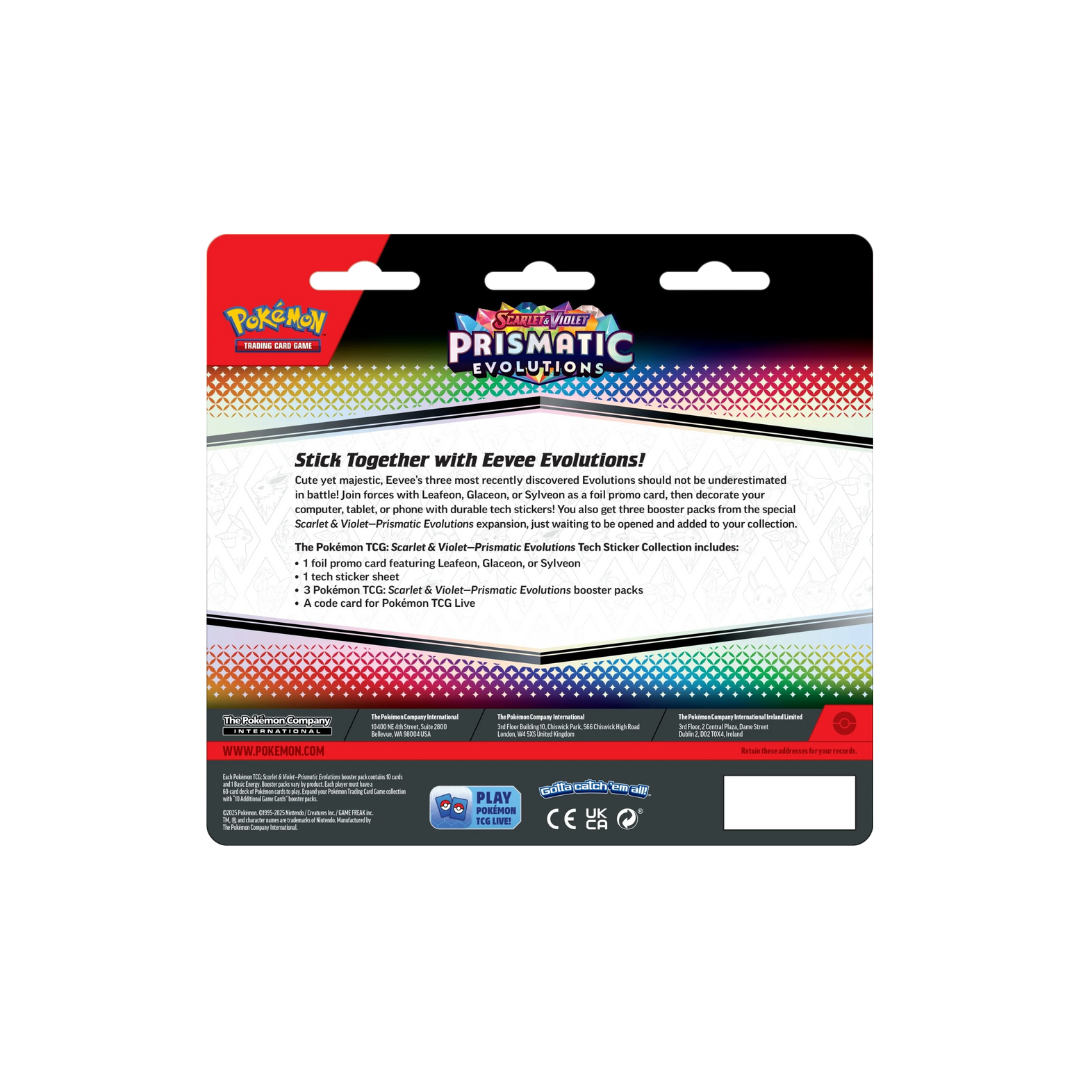 Prismatic Evolutions - Tech Sticker Collection