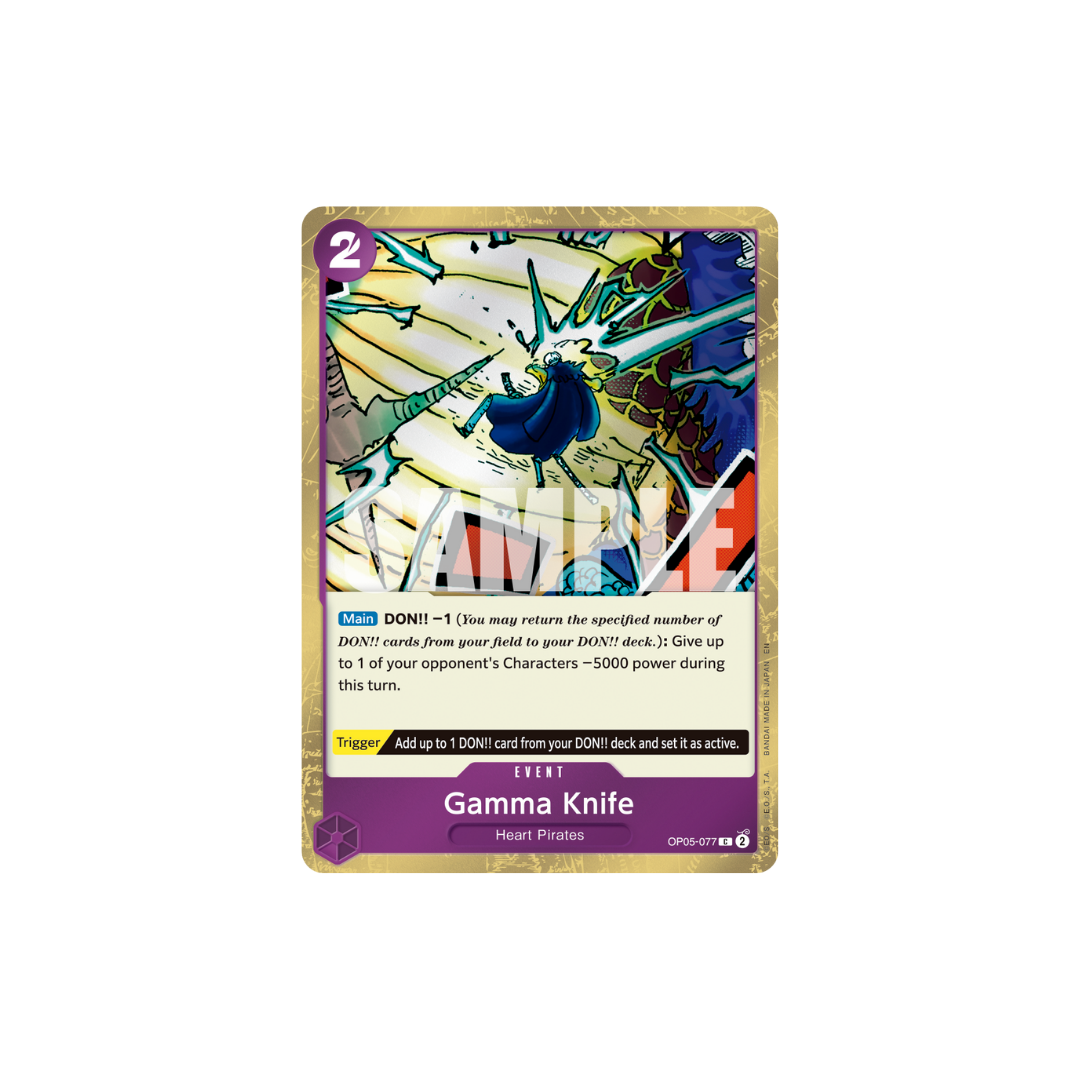 Gamma Knife - OP05-077 - C Holo - One Piece Card The Best Vol.2