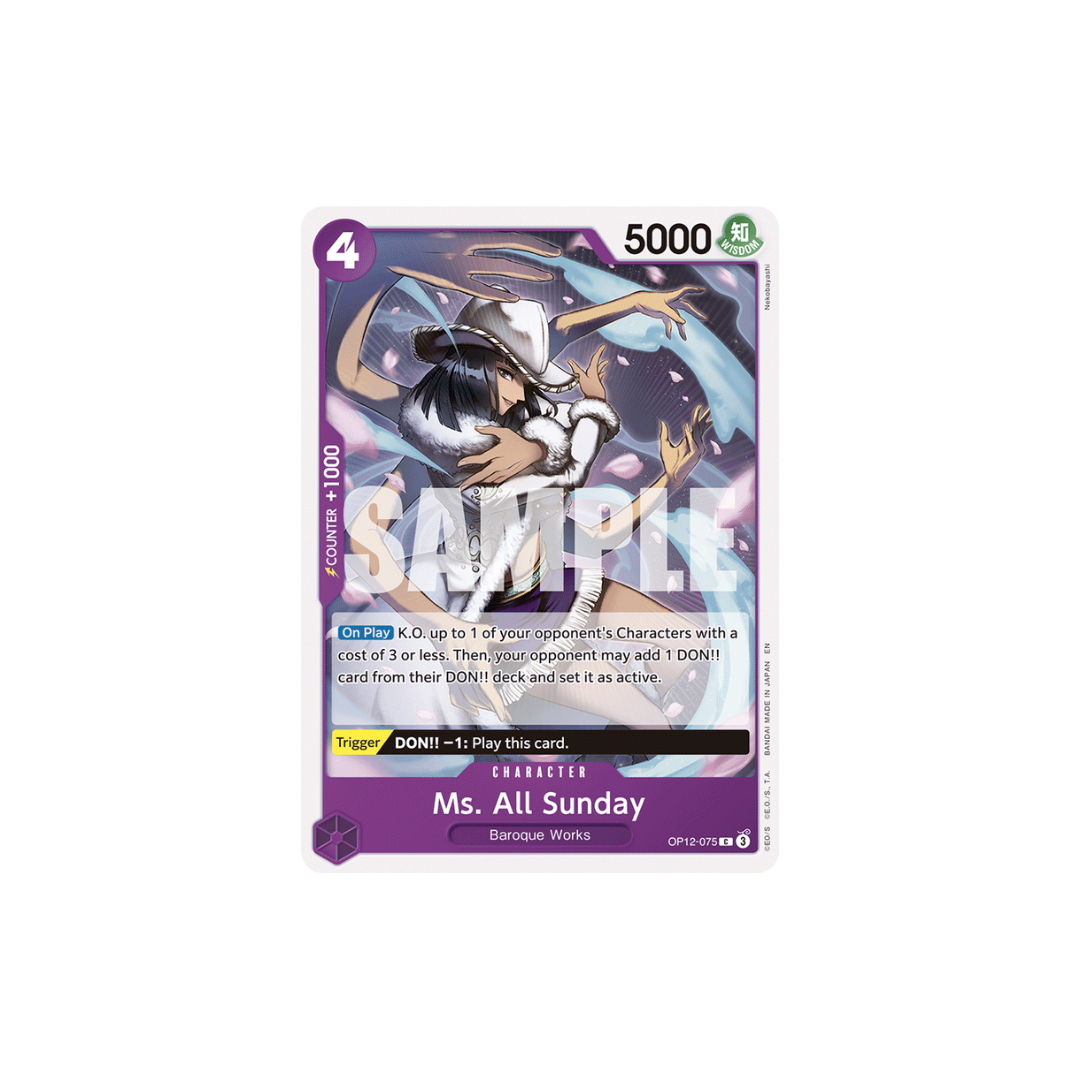 Ms. All Sunday - OP12-075 - C - Legacy Of The Master
