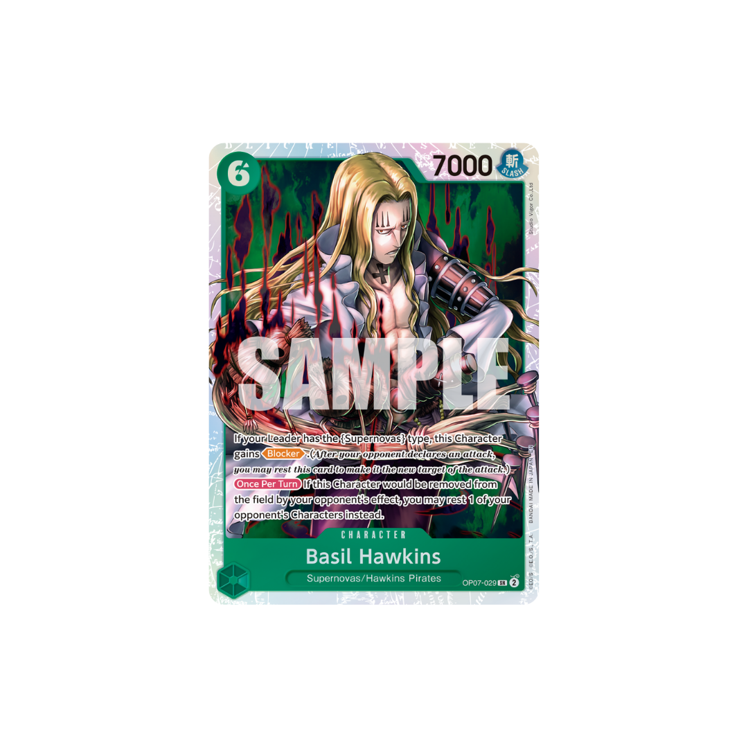 Basil Hawkins - OP07-029 - SR - One Piece Card The Best Vol.2