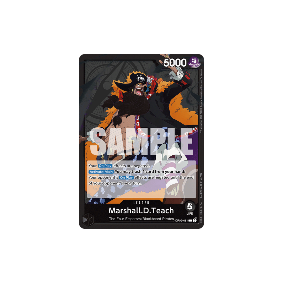 Marshall.D.Teach - OP09-081 - L - Emperors In The New World