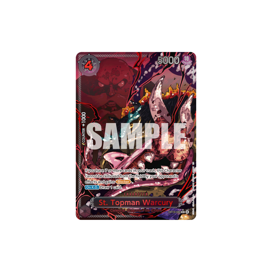 St. Topman Warcury - OP13-089 - R Godpack - Carrying On His Will