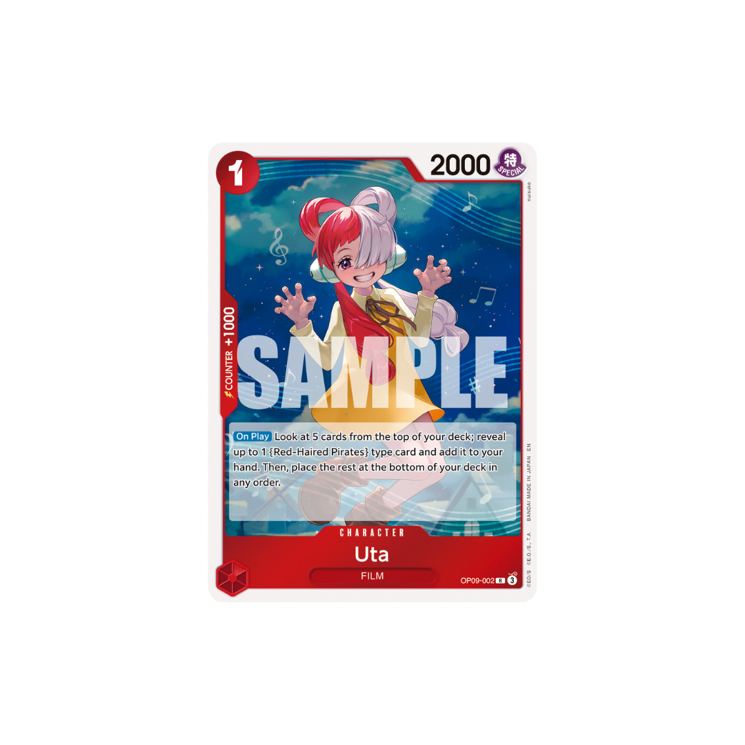 Uta - OP09-002 - R - One Piece Card The Best Vol.2