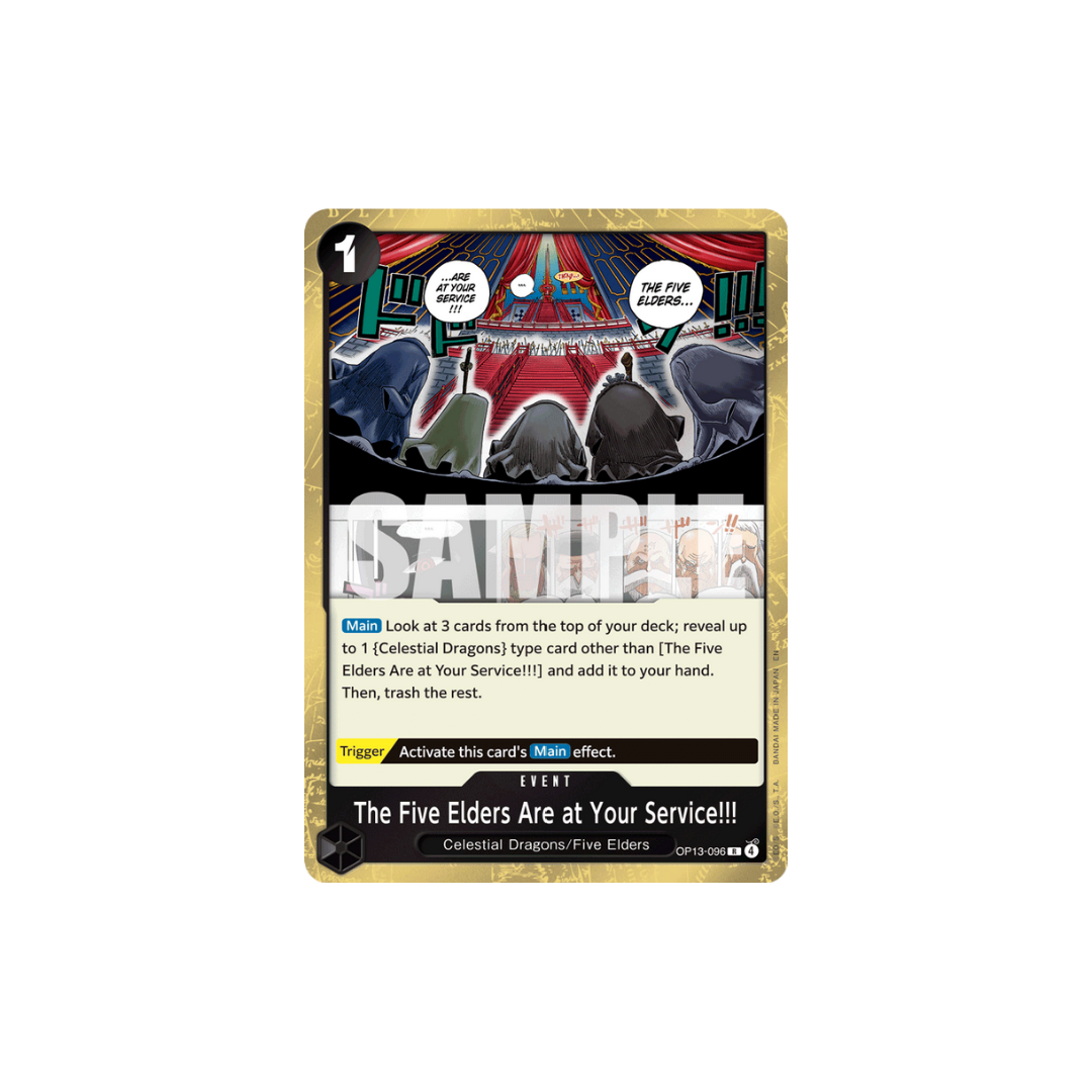 The Five Elders Are at Your Service!!! - OP13-096 - R - Carrying On His Will