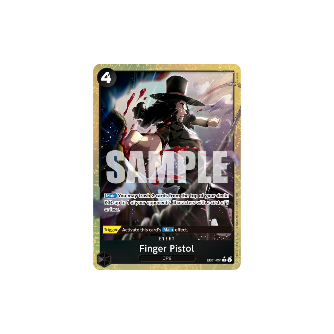 Finger Pistol - EB01-051 - R Parallel - One Piece Card The Best Vol.2