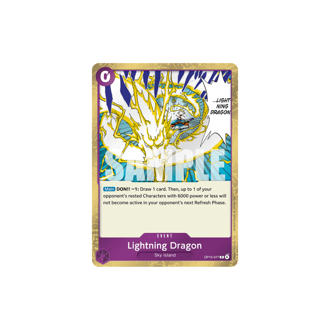 Lightning Dragon - OP15-077 - R - Adventure On Kami's Island
