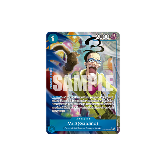 Mr.3(Galdino) - OP09-056 - R Parallel - One Piece Card The Best Vol.2