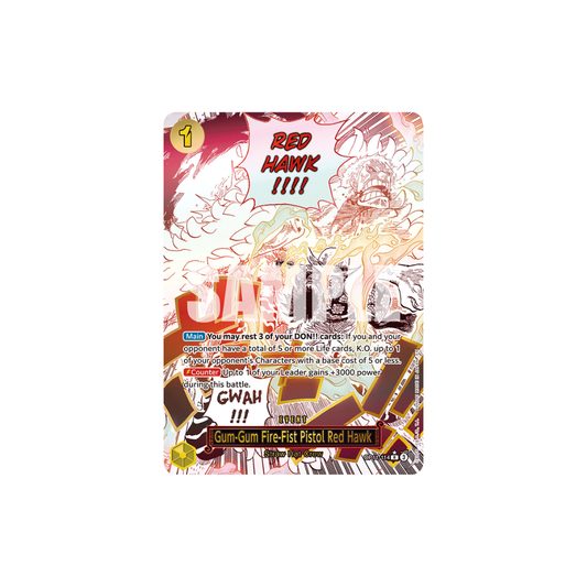 Gum-Gum Fire-Fist Pistol Red Hawk - OP11-114 - R Parallel - A Fist Of Divine Speed