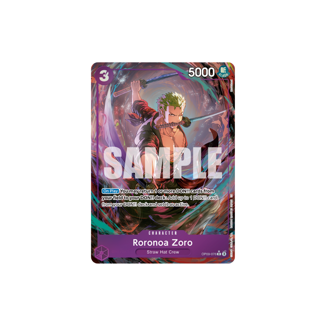 Roronoa Zoro - OP09-076 - R Parallel - One Piece Card The Best Vol.2