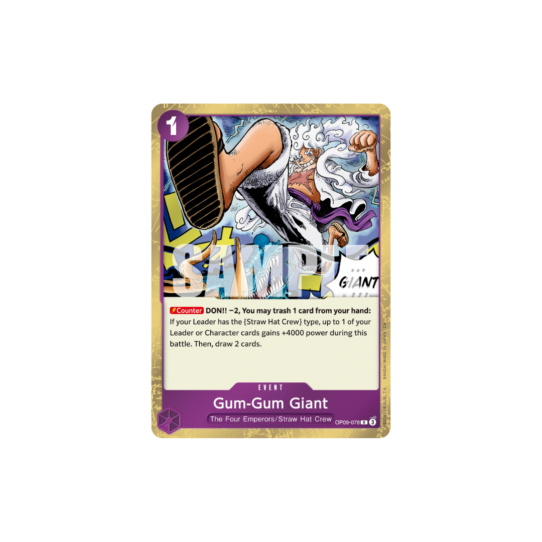 Gum-Gum Giant - OP09-078 - R - One Piece Card The Best Vol.2