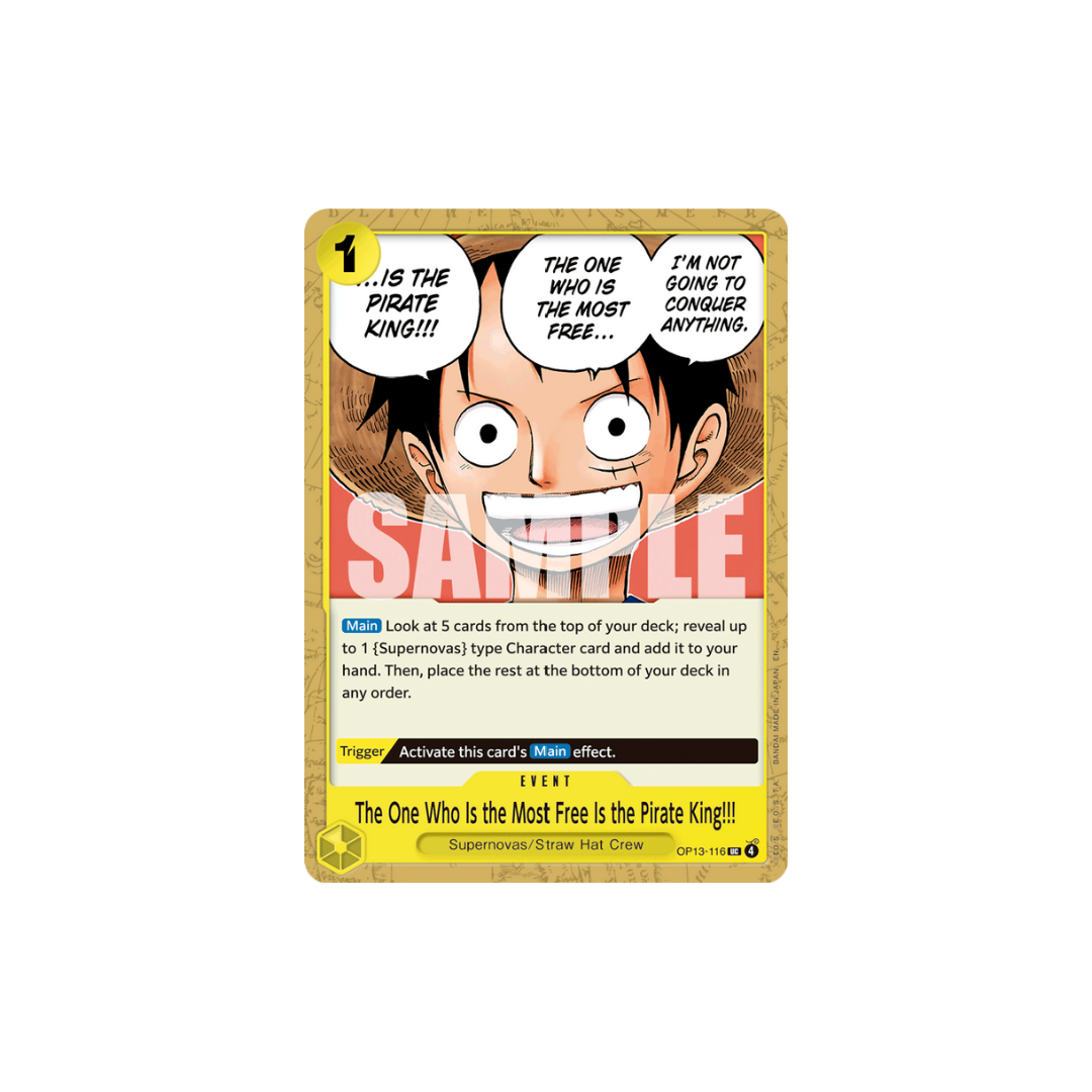 The One Who Is the Most Free Is the Pirate King!!! - OP13-116 - UC - Carrying On His Will