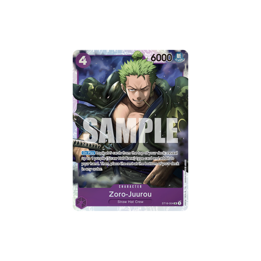 Zoro-Juurou - ST18-004 - SR - Purple Monkey.D.Luffy