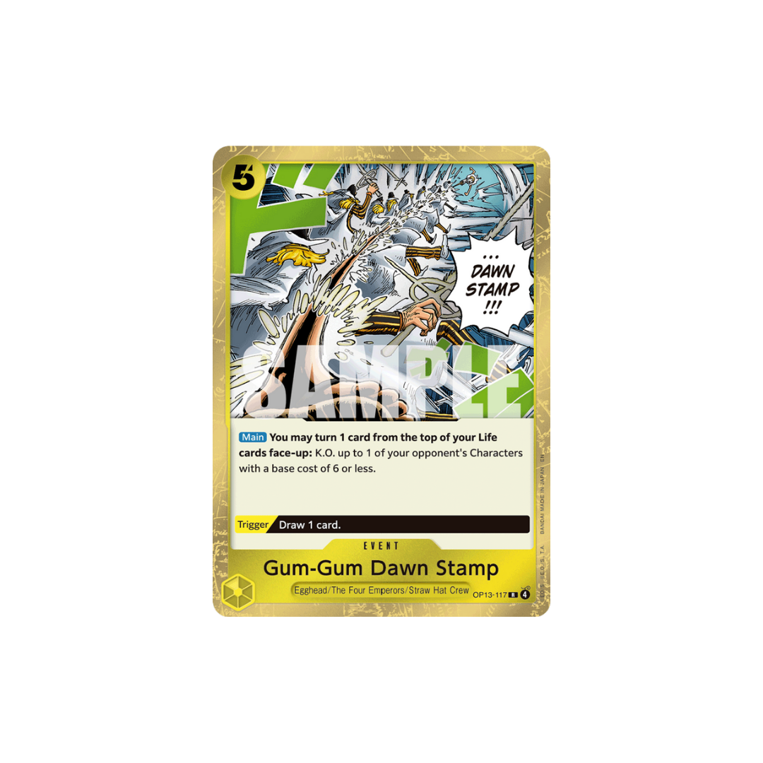 Gum-Gum Dawn Stamp - OP13-117 - R - Carrying On His Will