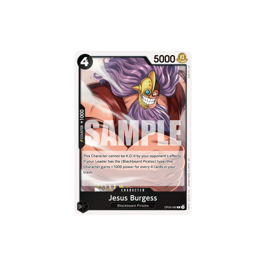Jesus Burgess - OP09-086 - R - One Piece Card The Best Vol.2