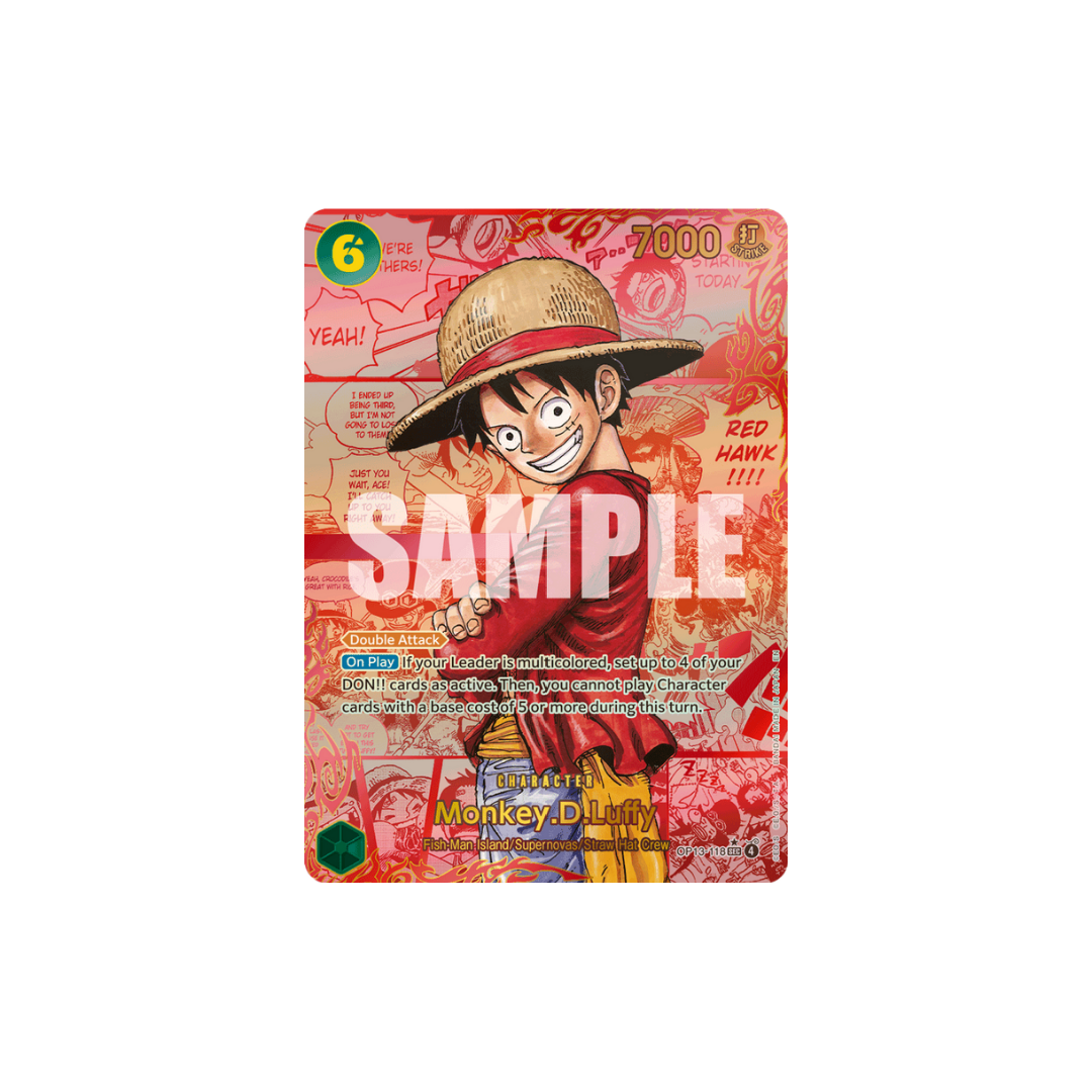Monkey.D.Luffy - OP13-118 - SEC Fire Manga - Carrying On His Will
