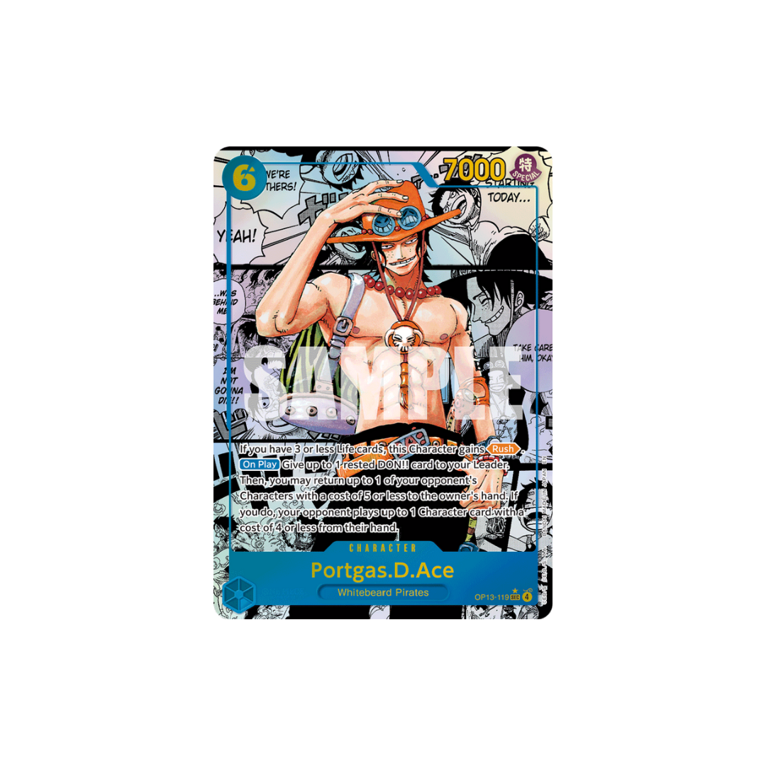 Portgas.D.Ace - OP13-119 - SEC Manga - Carrying On His Will