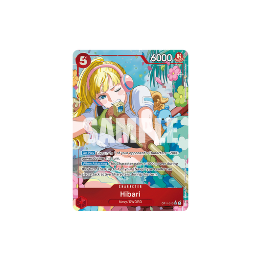 Hibari - OP11-010 - SR Parallel - A Fist Of Divine Speed