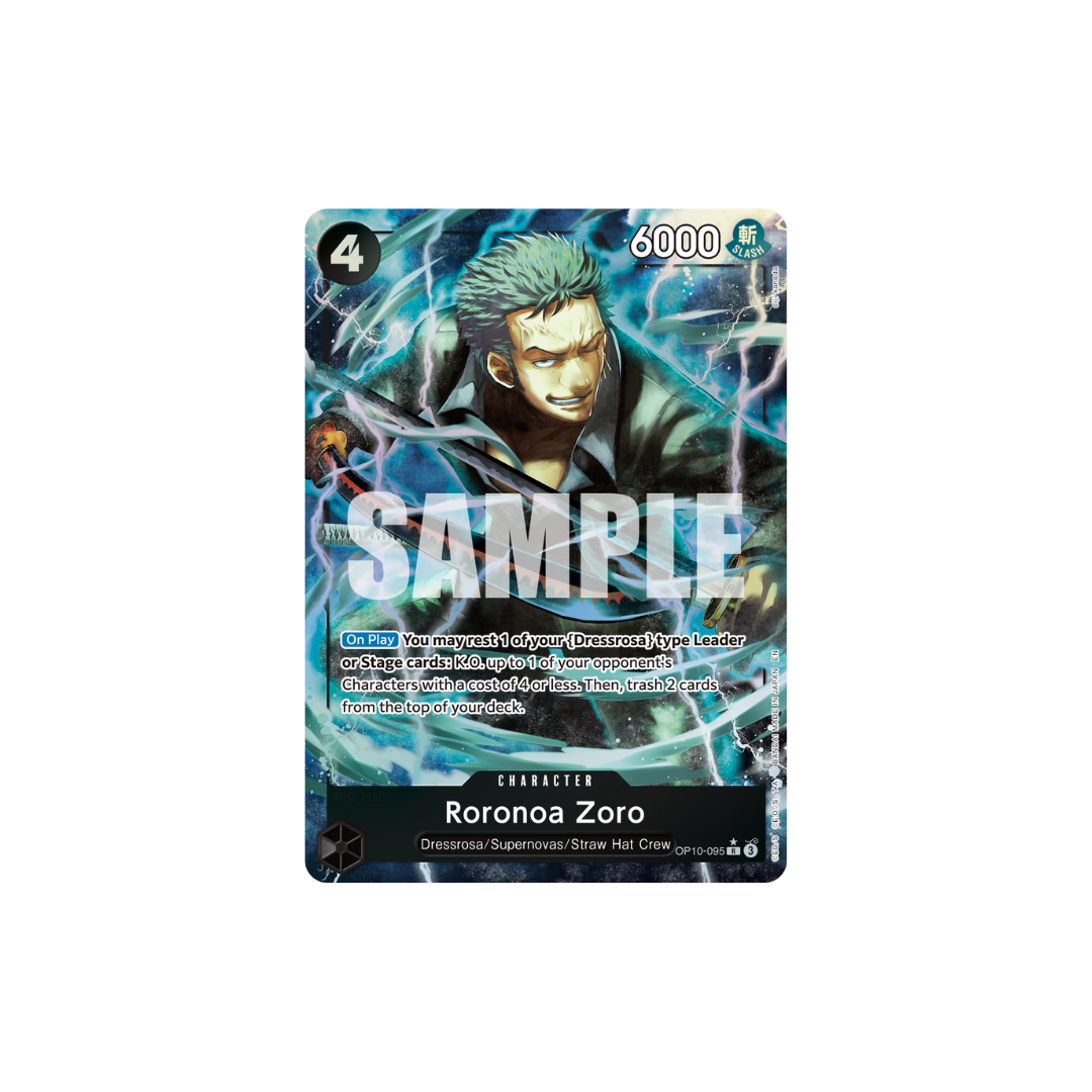 Roronoa Zoro - OP10-095 - R Parallel - One Piece Card The Best Vol.2
