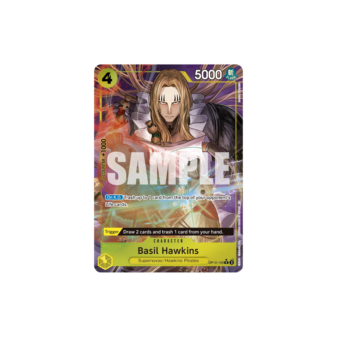 Basil Hawkins - OP10-109 - R Parallel - One Piece Card The Best Vol.2