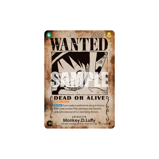 Monkey.D.Luffy - OP13-118 - SP - Carrying On His Will