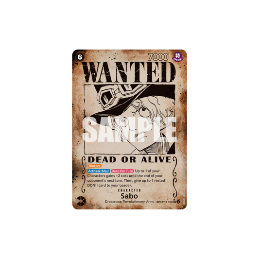 Sabo - OP13-120 - SP - Carrying On His Will