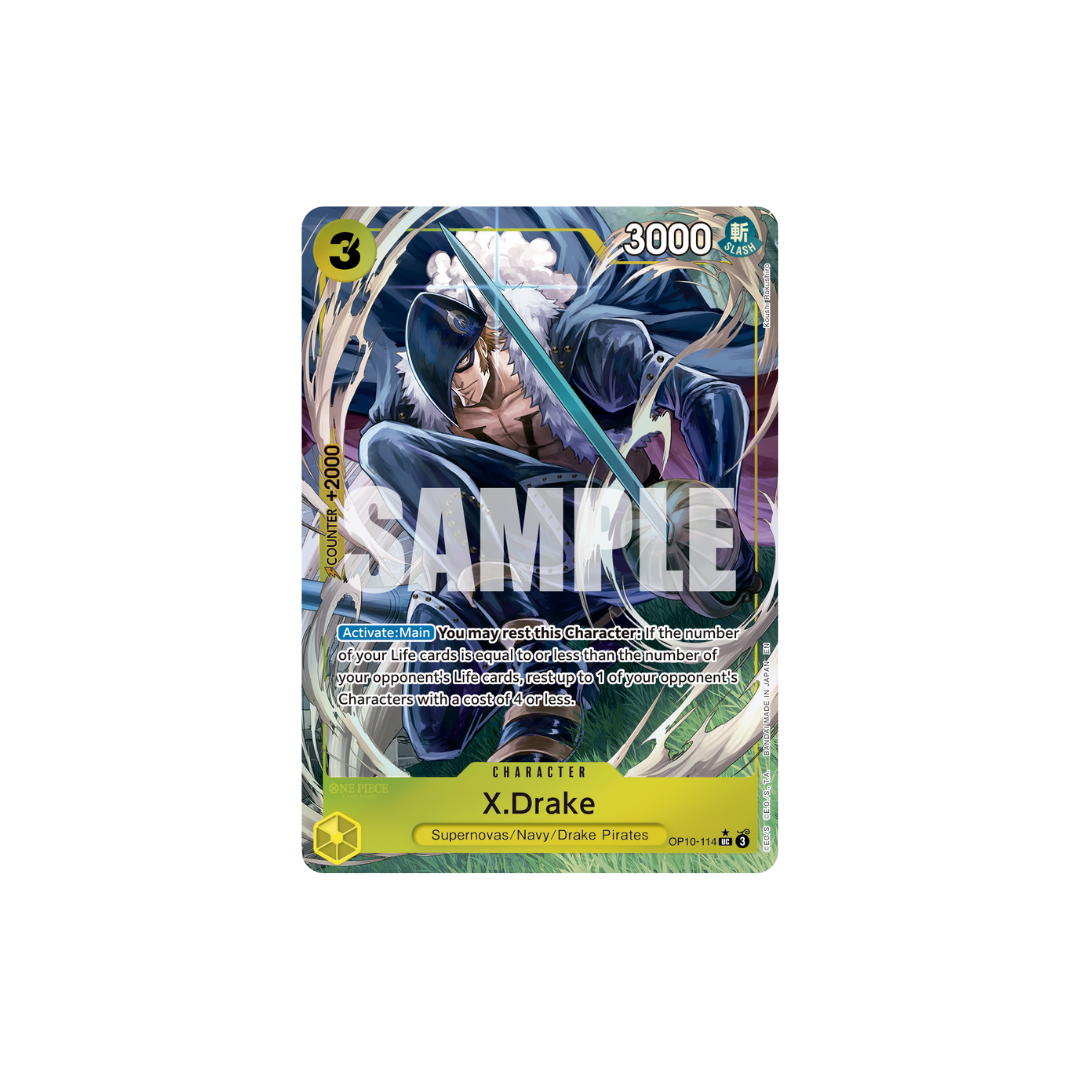 X.Drake - OP10-114 - UC Parallel - One Piece Card The Best Vol.2