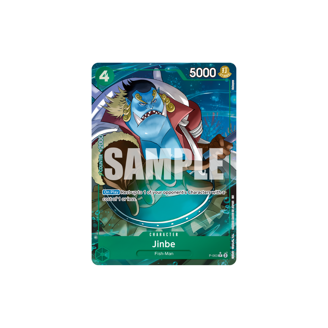 Jinbe - P-063 - P Parallel - One Piece Card The Best Vol.2