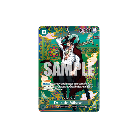 Dracule Mihawk - OP12-030 - SP - The Azure Sea's Seven