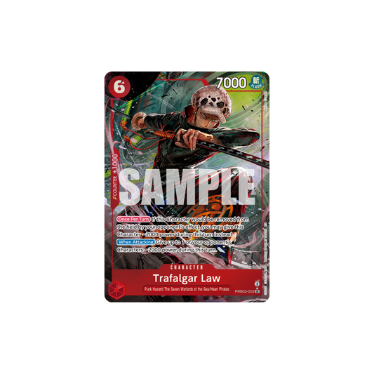 Trafalgar Law - PRB02-002 - SR Parallel - One Piece Card The Best Vol.2
