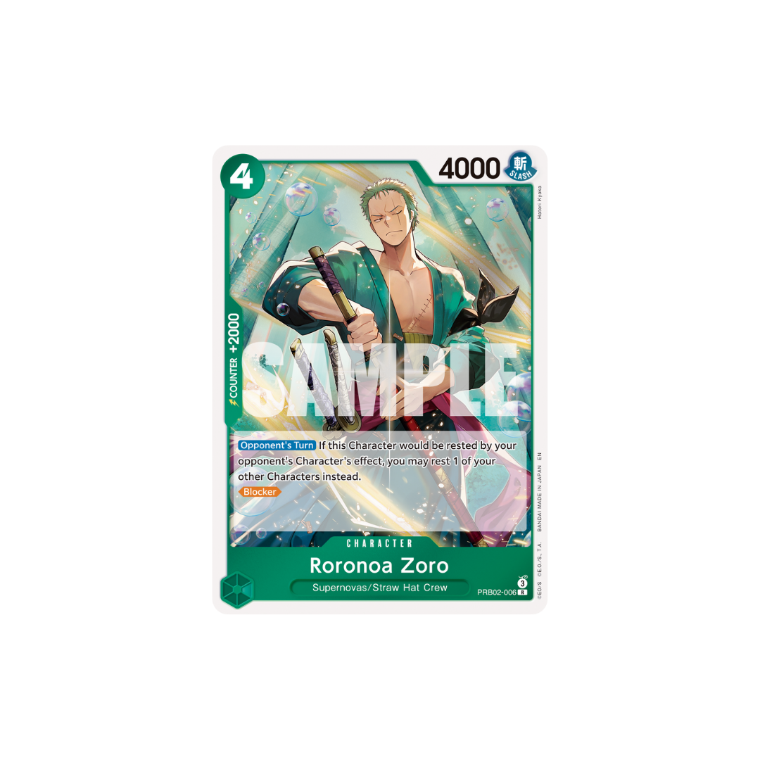 Roronoa Zoro - PRB02-006 - R - One Piece Card The Best Vol.2
