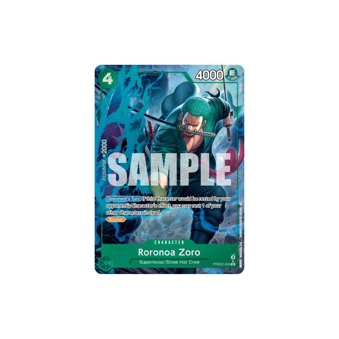 Roronoa Zoro - PRB02-006 - R Parallel - One Piece Card The Best Vol.2