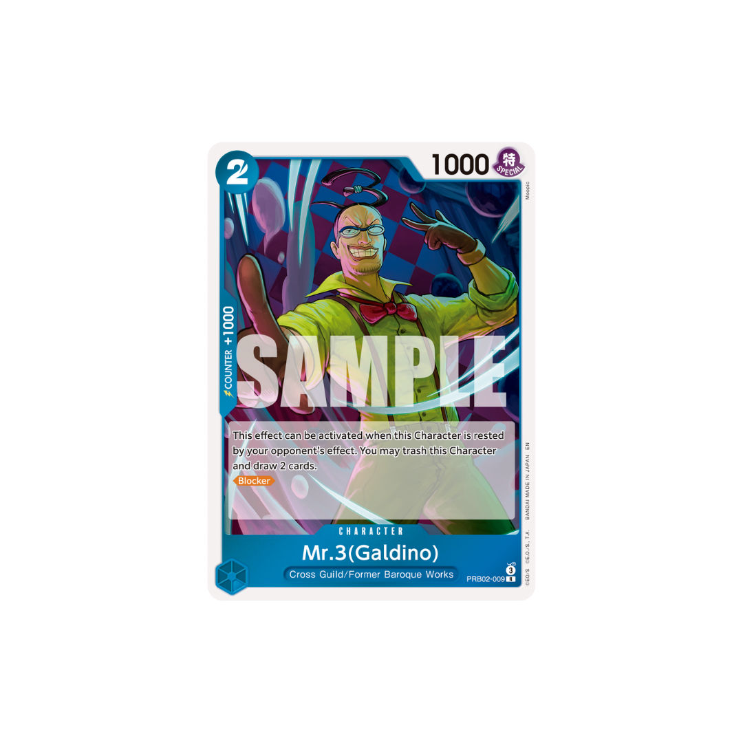 Mr.3(Galdino) - PRB02-009 - R - One Piece Card The Best Vol.2